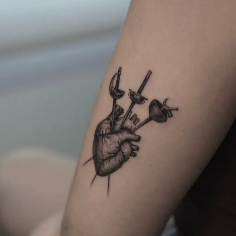 Tatuaje de estilo microrealismo