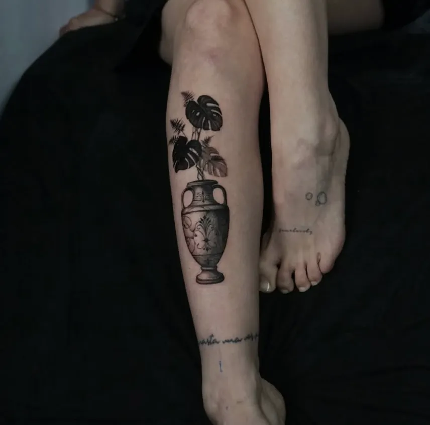 Tatuaje de estilo microrealismo