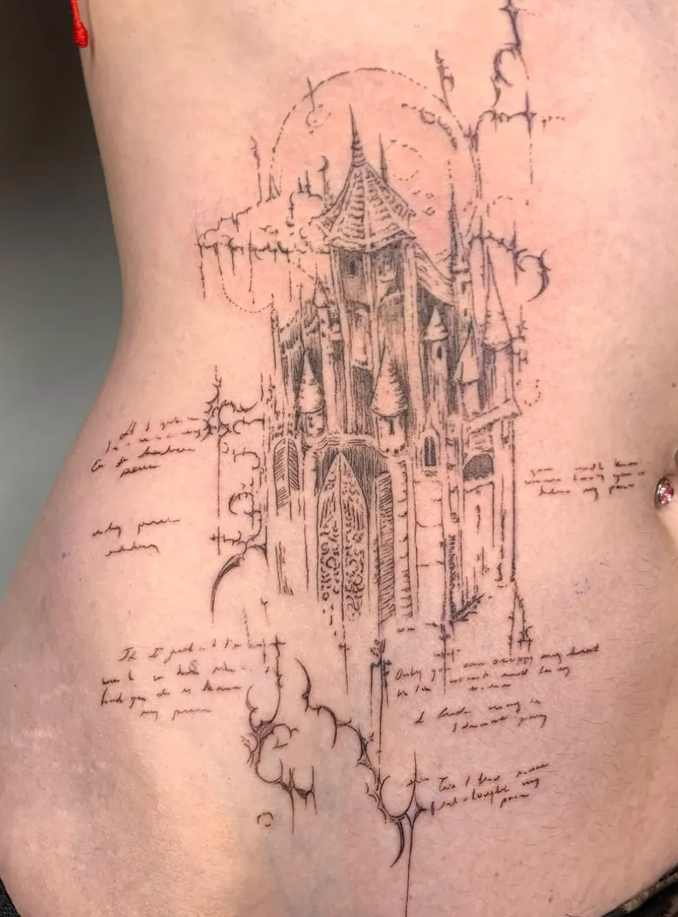 Tatuaje de estilo sigilismo
